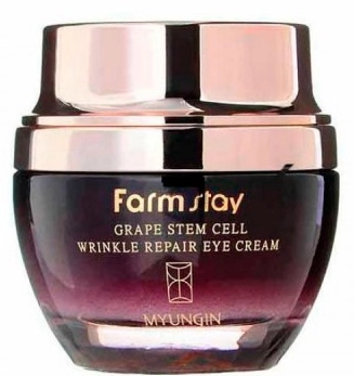 FARMSTAY, Восстанавливающий крем для глаз с фитостволовыми клетками винограда, 50 мл 