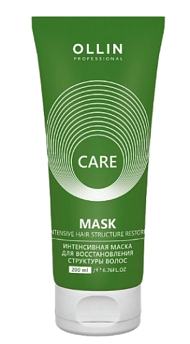 OLLIN, CARE, Маска интенсивная для восстановления структуры волос, 200 мл