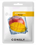 CONSLY, Маска для лица тканевая питательная с экстрактом манго, 20 мл