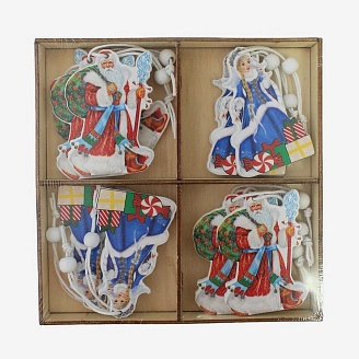 PROFZAL, Набор украшений на ёлку, 12 шт, 929-24/2