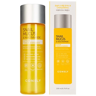 CONSLY, Восстанавливающий тонер-эссенция с муцином улитки и ниацинамидом, 200 мл