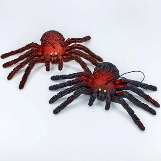 PROFZAL, Игрушка паук, резиновый, большой, 6 цв, 2489-8