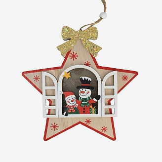 PROFZAL, Новогодний декор с подсветкой (14,5*2,5), 929-38/3