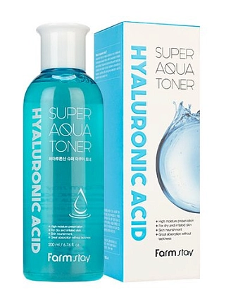 FARMSTAY, Суперувлажняющий тонер с гиалуроновой кислотой, 200мл