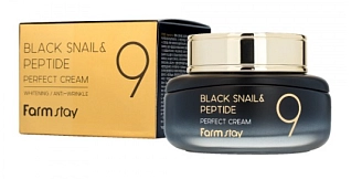 FARMSTAY, Омолаживающий крем для лица с комплексом из 9 пептидов, 55мл