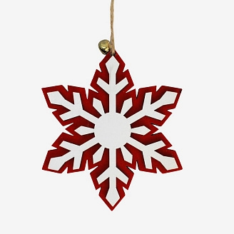 PROFZAL, Ёлочное украшения "снежинка", 11см, 929-30/3