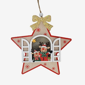 PROFZAL, Новогодний декор с подсветкой (14,5*2,5), 929-38/1