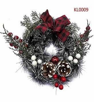 PROFZAL, Венок новогодний, рождественский, d27 см, 6013-28