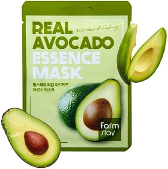 FARMSTAY, Тканевая маска для лица с экстрактом авокадо, 23мл