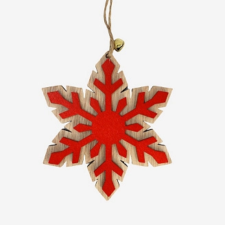 PROFZAL, Ёлочное украшения "снежинка", 11см, 929-30/1