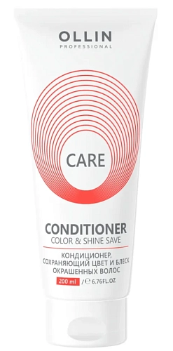OLLIN, CARE, Кондиционер сохраняющий цвет и блеск окрашенных волос, 200 мл