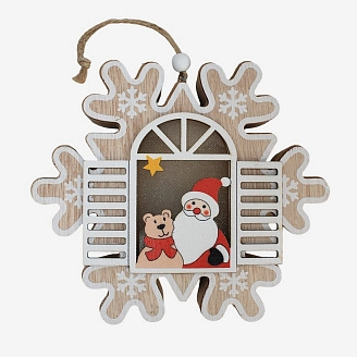 PROFZAL, Ёлочное украшение "снежинка" с подсветкой (14*2,5), 929-40/3