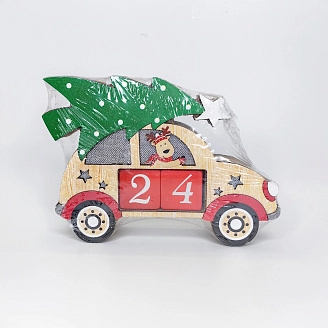 PROFZAL, Новогодний декор с подсветкой "машинка", 6047-1