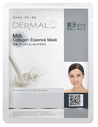DERMAL, Маска для лица, Молочные протеины и коллаген, 23 г