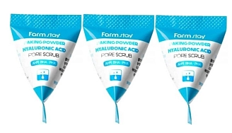 FARMSTAY, Скраб в пирамидках для очищения пор с содой и гиалуроновой кислотой, 7 г