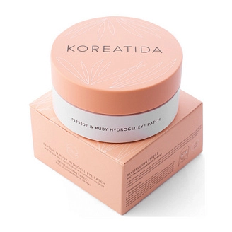 KOREATIDA, Маска-патч для век гидрогелевая с пептидами и рубиновой пудрой, 90 г