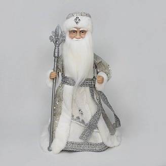 PROFZAL, Дед Мороз, музыкальный (белый), 40 см, 23А17-16