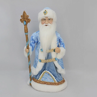 PROFZAL, Дед Мороз, музыкальный (синий), 40 см, 23А12-16