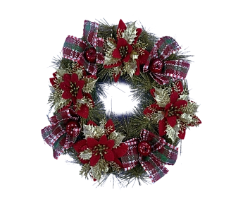 PROFZAL, Венок новогодний, рождественский, d30 см, KD03047/6013-03