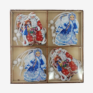 PROFZAL, Набор украшений на ёлку, 12 шт, 929-24/3