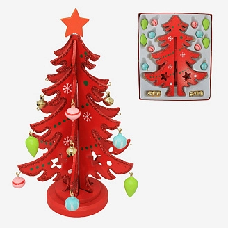 PROFZAL, Ёлка деревянная с игрушками, 91-2