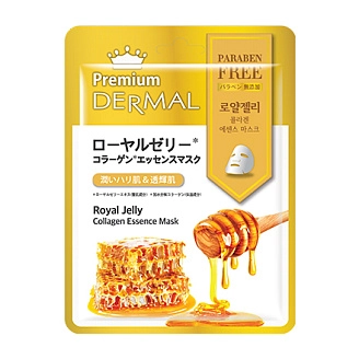 DERMAL, PREMIUM, Маска эссенция коллагеновая с маточным молочком, 23 г